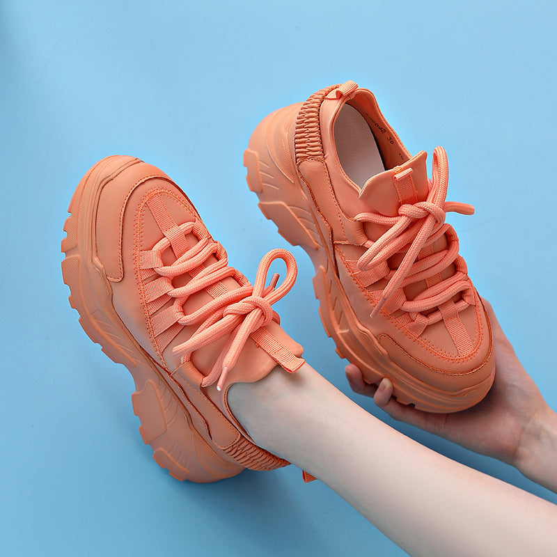 Elevated Chunky Sneakers for Women / Fashionable Daddy Shoes / Trendy White Sneakers for Women / Stylish Platform Sneakers / Women's Casual Chunky Sneakers / Comfortable White Streetwear Shoes / Modern Athleisure Sneakers / Non-Slip Platform Sneakers / High-Quality Women's Fashion Sneakers / Lightweight Trendy Sneakers 